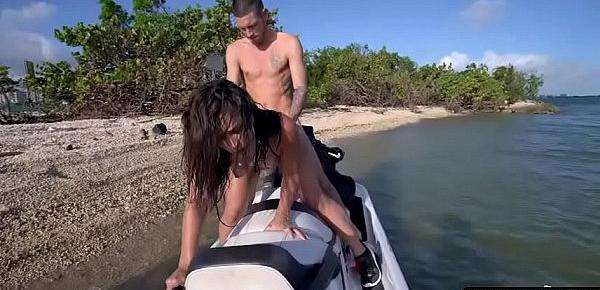  Fat booty Kelsi Monroe got fucked on the jet ski